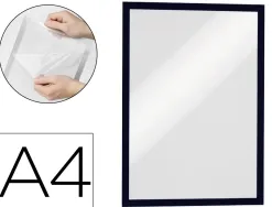 Cadre affichage durable poster sun a4 vitrostatique repositionnable special exposition au soleil coloris noir 2 unites