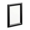 Cadre affichage durable snapframe a3 aluminium film transparent antireflet coins droits coloris noir