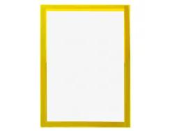 Cadre affichage liderpapel mural magnetique a4 dos adhesif repositionnable coloris jaune