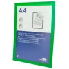 Cadre affichage liderpapel mural magnetique a4 dos adhesif repositionnable coloris vert