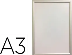 Cadre affichage mural q-connect aluminium format a3 32,7x45x1,2cm coloris argent