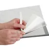 Cadre affichage q-connect magnétique a4 dos adhésif repositionnable coloris argent pack 2 unités