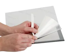 Cadre affichage q-connect magnétique a4 dos adhésif repositionnable coloris argent pack 2 unités