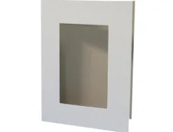 Cadre carton cleopatre a poser rectangulaire 22x17cm coloris blanc lot de 30 cadres
