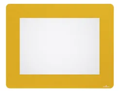 Cadre marquage sol durable a4 adhesif non permanent coloris jaune