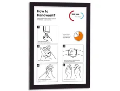 Cadres d affichage durable duraframe format a4 adhesifs repositionnables coloris noir lot 10