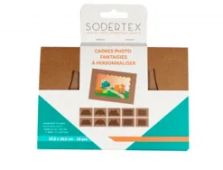 Cadres en carton sodertex fantaisie 15,5x10,5cm lot de 10 pieces 1 coloris