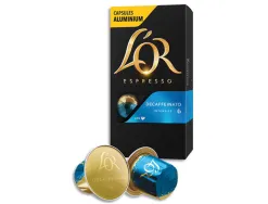 Cafe moulu espresso decafeinato n°6 l or boîte de 10 dosettes de 52 g