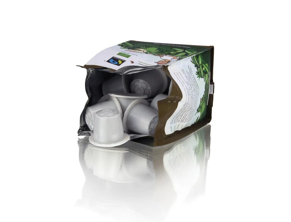 Cafe puro savanna bio compatible nespresso 60% arabica 40% robusta fairtrade sachet 10 capsules