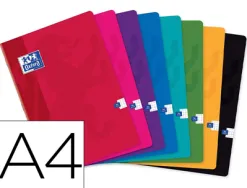 Cahier agrafe oxford classique carte pelliculee brillante a4 21x29,7cm 96 pages 90g 5x5mm marge 8