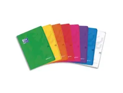 Cahier agrafe oxford easybook polypropylene resistant 96 pages 90g seyes format a4+ 24x32cm coloris assortis