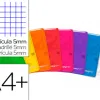 Cahier agrafe oxford easybook polypropylene 96 pages 90g 5x5mm a4+ marge 2 pochettes page de garde coloris
