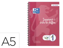 Cahier apprentissage hamelin serpodile j apprends a ecrire les chiffres a5 50 pages avec stylo