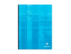 Cahier broché clairefontaine papier vélin velouté couverture souple pelliculée a4+ 24x32cm 192 pages 90g séyès