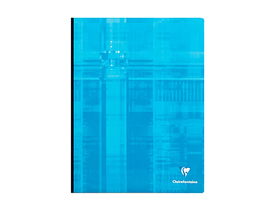 Cahier broché clairefontaine papier vélin velouté couverture souple pelliculée a4+ 24x32cm 192 pages 90g séyès