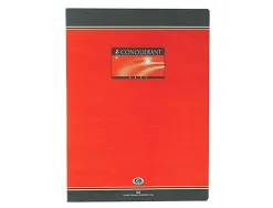 Cahier broché conquérant sept couverture offset a4+ 24x32cm 192 pages 70g 5x5mm
