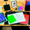 Cahier broche clairefontaine couverture carte pelliculee 24x32cm 192 pages 90g seyes