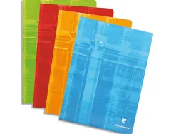 Cahier broche clairefontaine couverture carte pelliculee 24x32cm 192 pages 90g seyes