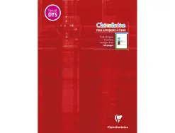 Cahier clairefontaine ecriture pique special dys 210x297mm 48p reglure cadre et lignes 4 couleurs et