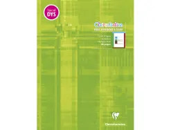 Cahier clairefontaine ecriture pique special dys 210x297mm 48p reglure cadre et lignes 4 couleurs et