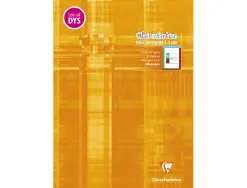 Cahier clairefontaine ecriture pique special dys 210x297mm 48p reglure cadre et lignes 4 couleurs et