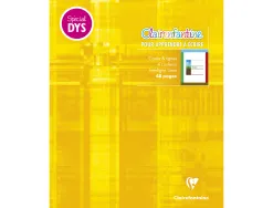 Cahier clairefontaine ecriture pique special dys 170x220mm 48p reglure cadre et lignes 4 couleurs et