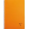 Cahier clairefontaine linicolor reliure intégrale assortiment fresh a4 21x29,7cm 180 pages 90g séyès