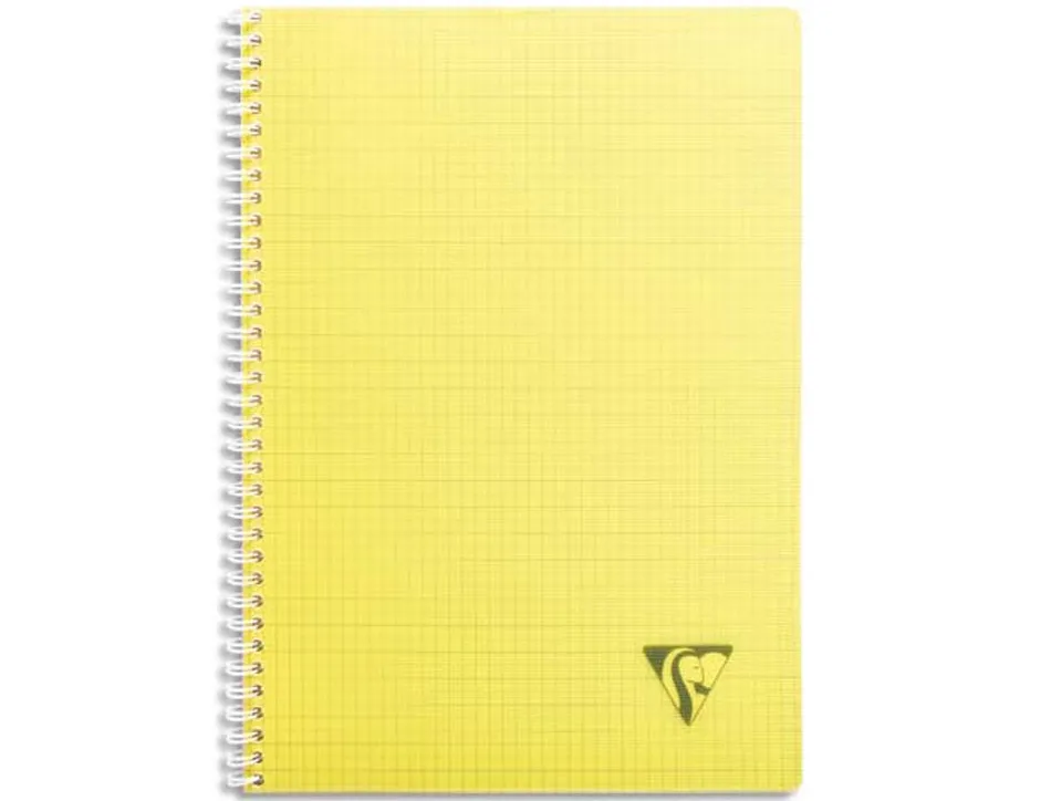 Cahier clairefontaine linicolor reliure intégrale assortiment fresh a4 21x29,7cm 180 pages 90g 5x5mm