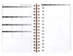 Cahier clairefontaine my dailyplanner nomaddict reliure integrale 148x210mm 250p detachables reglure