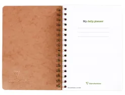 Cahier clairefontaine my dailyplanner nomaddict reliure integrale 148x210mm 250p detachables reglure