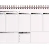 Cahier clairefontaine my weekly planner nomaddict reliure integrale 297x170mm 120p detachables reglure