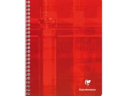 Cahier clairefontaine papier vélin velouté couverture pelliculée reliure intégrale a5+ 17x22cm 180 pages 90g 5x5mm