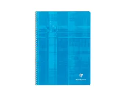 Cahier clairefontaine papier vélin velouté couverture pelliculée reliure intégrale a4+ 24x32cm 180 pages 90g 5x5mm