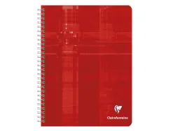Cahier clairefontaine papier vélin velouté couverture pelliculée reliure intégrale a5+ 17x22cm 100 pages 90g séyès