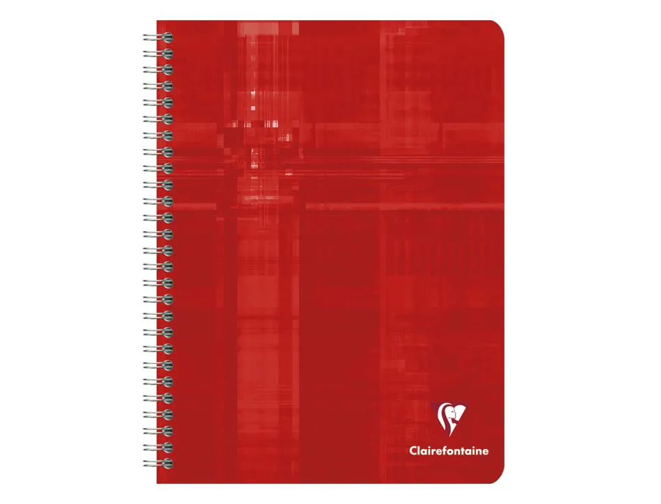 Cahier clairefontaine papier vélin velouté couverture pelliculée reliure intégrale a5+ 17x22cm 100 pages 90g séyès