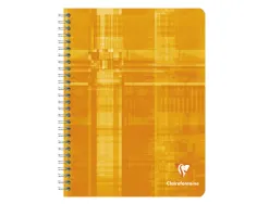 Cahier clairefontaine papier vélin velouté couverture pelliculée reliure intégrale a5+ 17x22cm 100 pages 90g séyès