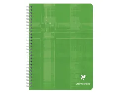 Cahier clairefontaine papier vélin velouté couverture pelliculée reliure intégrale a5+ 17x22cm 100 pages 90g séyès