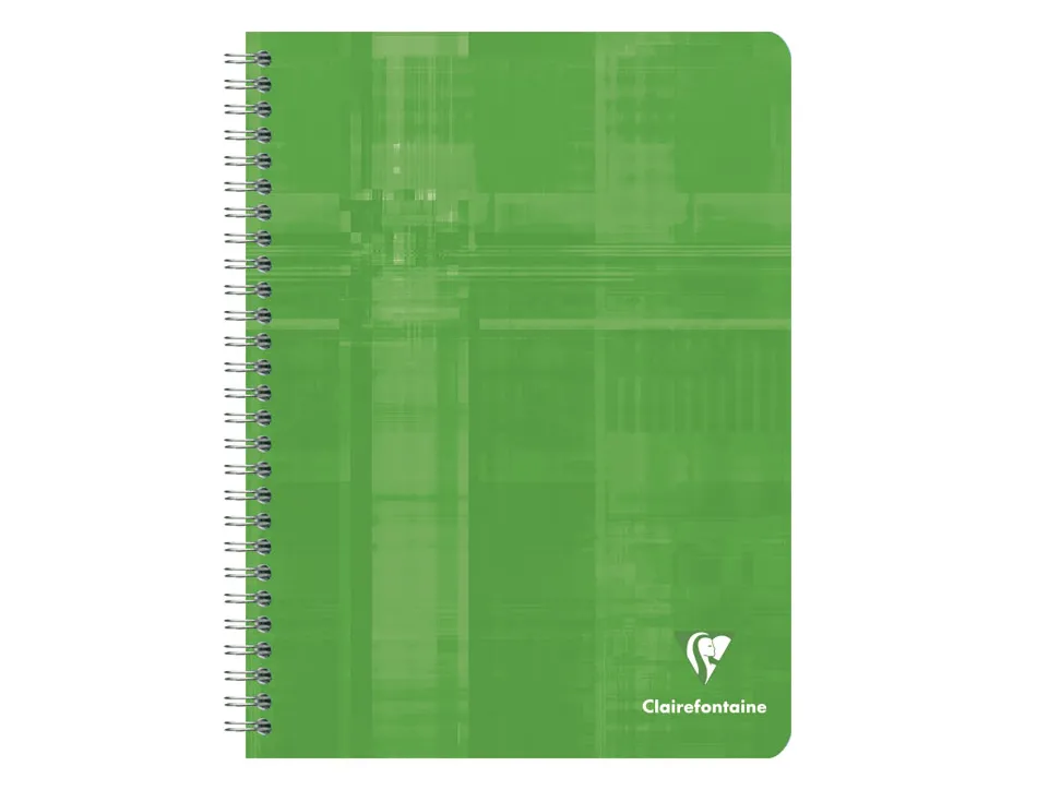 Cahier clairefontaine papier vélin velouté couverture pelliculée reliure intégrale a5+ 17x22cm 100 pages 90g séyès