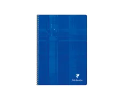 Cahier clairefontaine papier vélin velouté couverture pelliculée reliure intégrale a4 21x29,7cm 100 pages 90g séyès