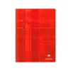 Cahier clairefontaine papier vélin velouté couverture pelliculée reliure intégrale a4+ 24x32cm 180 pages 90g séyès