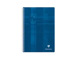 Cahier clairefontaine papier vélin velouté couverture pelliculée reliure intégrale a4 21x29,7cm 180 pages 90g séyès