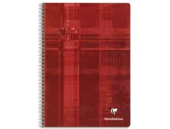 Cahier clairefontaine papier vélin velouté couverture pelliculée reliure intégrale a4 21x29,7cm 180 pages 90g séyès