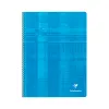 Cahier clairefontaine papier vélin velouté couverture pelliculée reliure intégrale a4+ 24x32cm 100 pages 90g 5x5mm