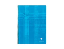 Cahier clairefontaine papier vélin velouté couverture pelliculée reliure intégrale a4+ 24x32cm 100 pages 90g 5x5mm