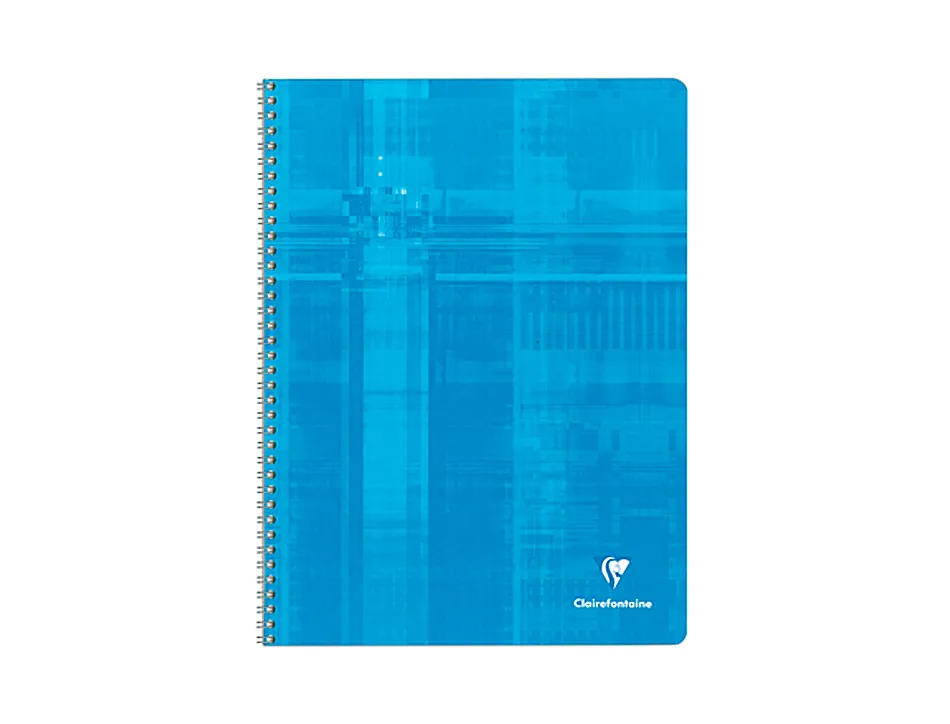 Cahier clairefontaine papier vélin velouté couverture pelliculée reliure intégrale a4+ 24x32cm 100 pages 90g 5x5mm
