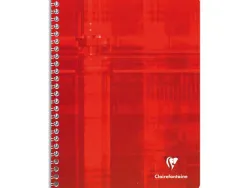 Cahier clairefontaine papier vélin velouté couverture pelliculée reliure intégrale a4+ 24x32cm 100 pages 90g 5x5mm