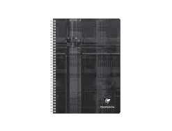 Cahier clairefontaine papier vélin velouté couverture pelliculée reliure intégrale a4 21x29,7cm 180 pages 90g 5x5mm