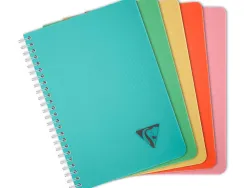 Cahier clairefontaine reliure integrale linicolor essence aa 21x29,7cm couverture pp 5x5 90g 100p assortiment