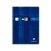 Cahier clairefontaine travaux pratiques reliure intégrale papier vélin a4+ 24x32cm 80 pages 40 séyès/40 unies 90g
