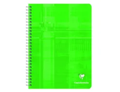 Cahier clairefontaine 17x22cm 100 pages seyes papier velin veloute 90g couverture pelliculee reliure integrale